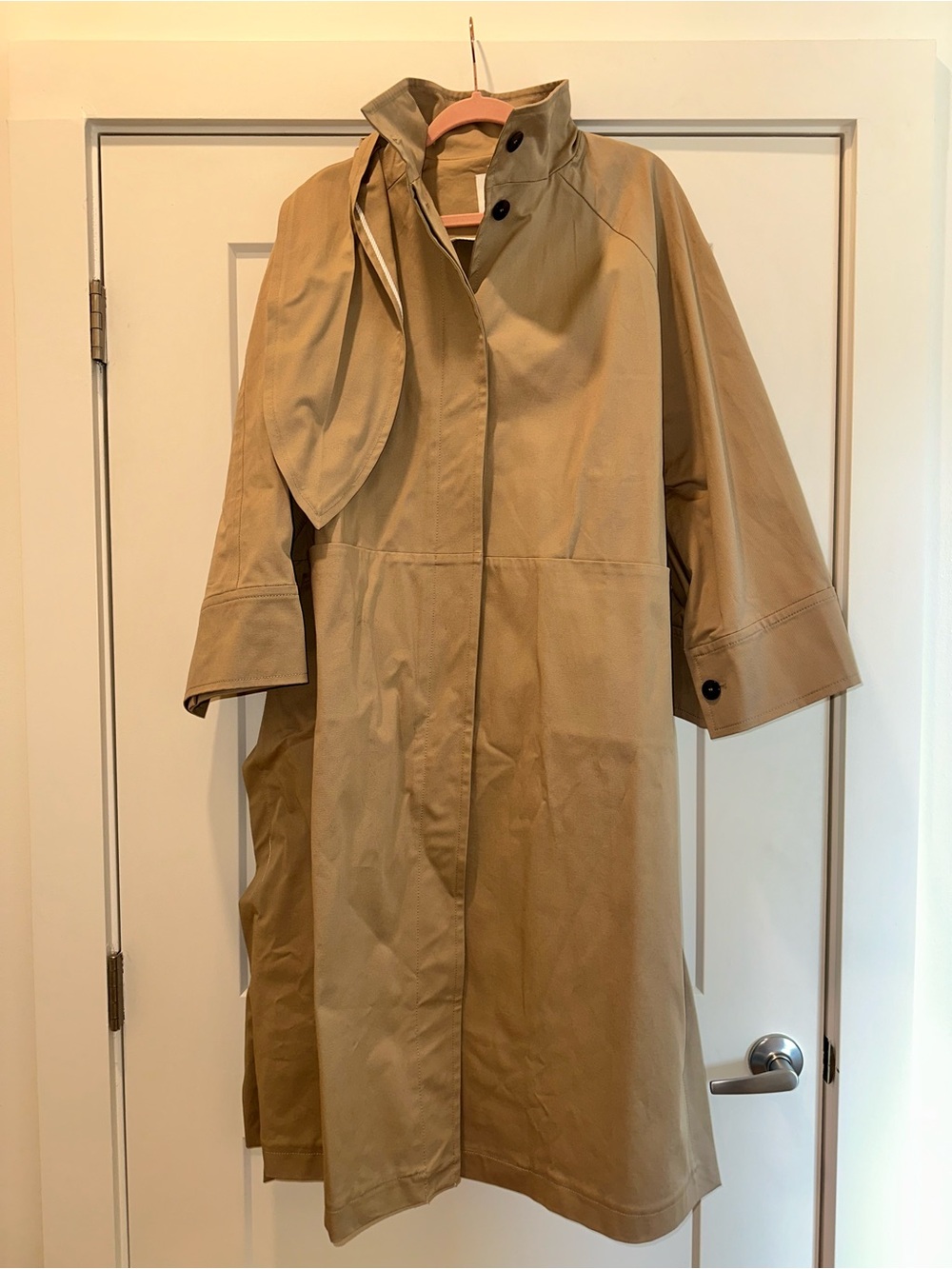 ZARA OVERSIZE TRENCH COAT WITH SCARF ZW LIMITED EDITION NEW SS26 Size M - Picture 12 of 15